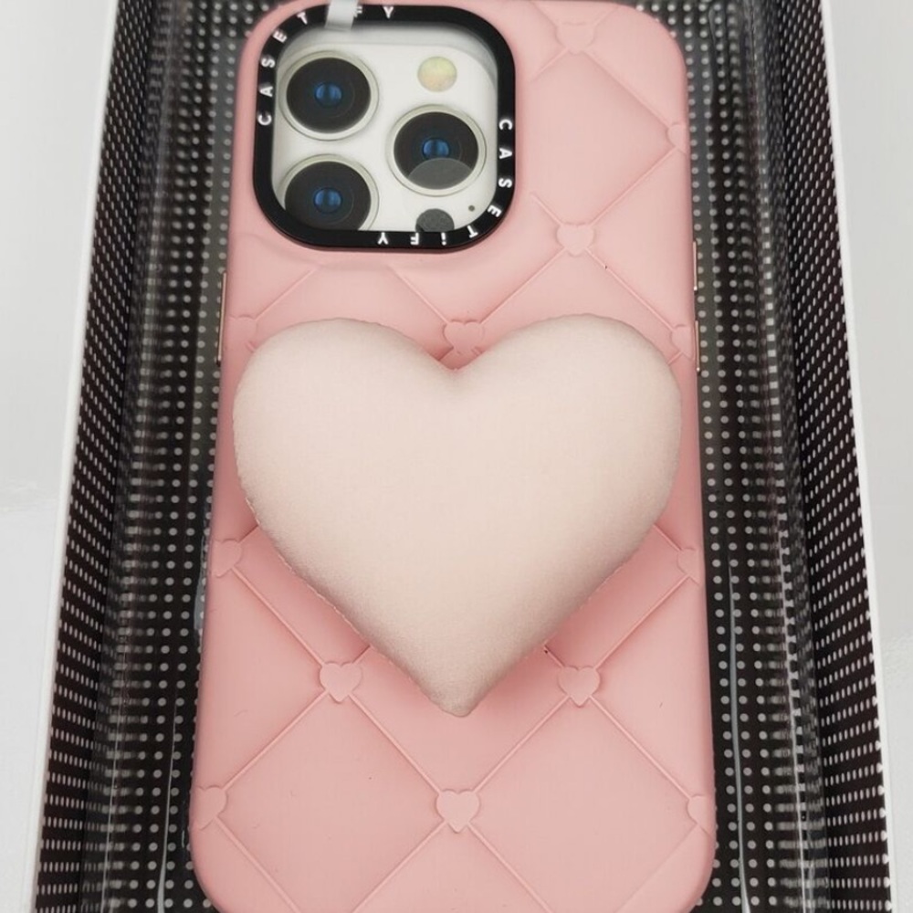 CASETIFY pink heart case
